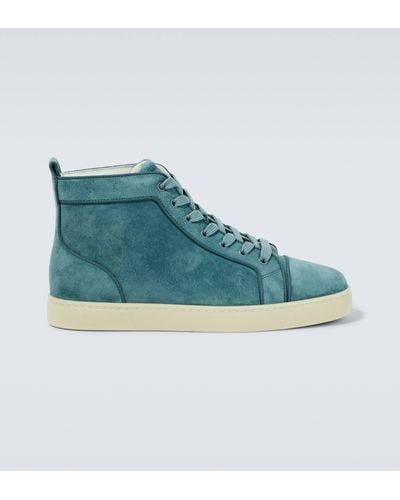 Christian Louboutin Louis Suede Sneakers - Blue