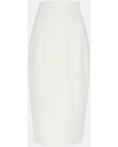 Safiyaa Hokoku Pencil Skirt - White