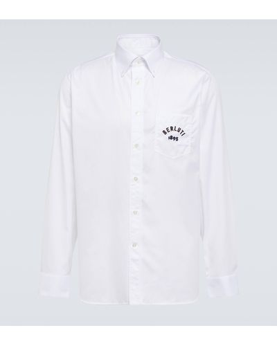 Berluti Alessandro Logo Cotton Shirt - White