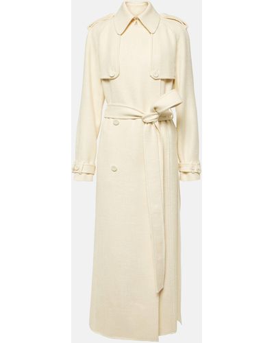 Gabriela Hearst Eithne Silk And Wool Trench Coat - Natural
