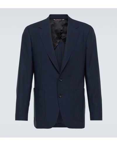 Canali Wool Jacket - Blue