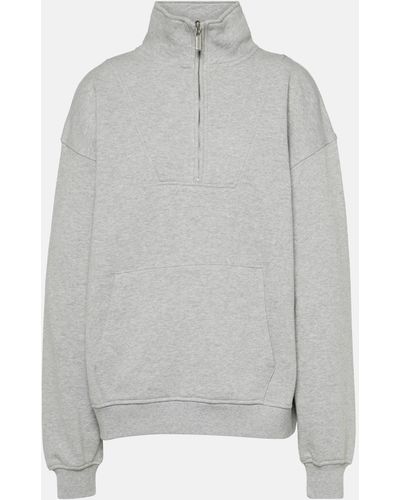 The Upside Raquette Jerome Cotton Half-zip Sweater - Grey