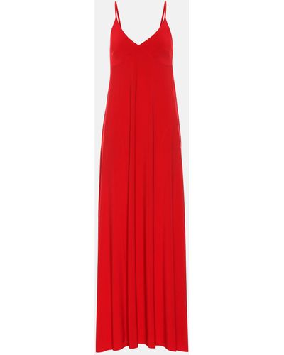 Norma Kamali Jersey Maxi Dress - Red