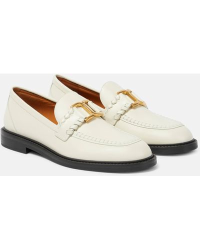 Chloé Marcie Leather Loafer - White