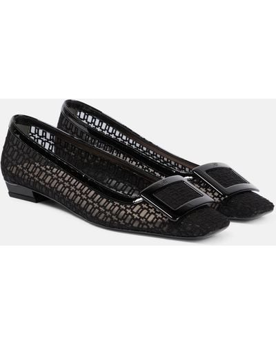 Roger Vivier Belle Vivier Ballet Flats - Black