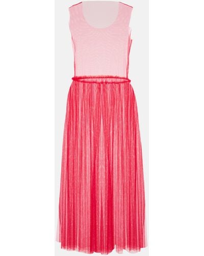 Noir Kei Ninomiya Tulle Maxi Dress - Pink