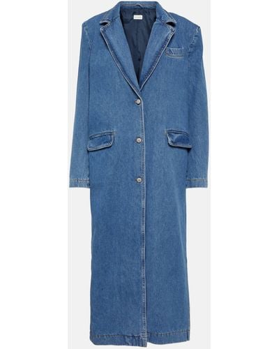 Magda Butrym Denim Coat - Blue