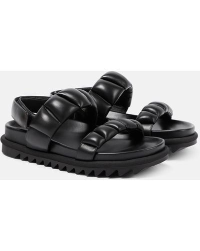 Dries Van Noten Leather Sandals - Black