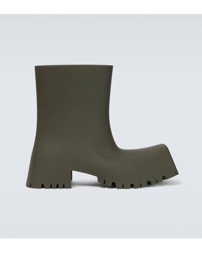 Balenciaga Block-heel Ankle Boots - Green