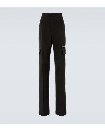 Givenchy Virgin Wool Straight Pants - Black
