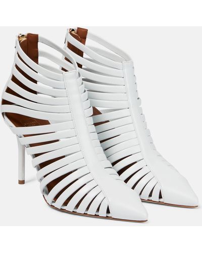 Malone Souliers Heni Leather Ankle Boots - White