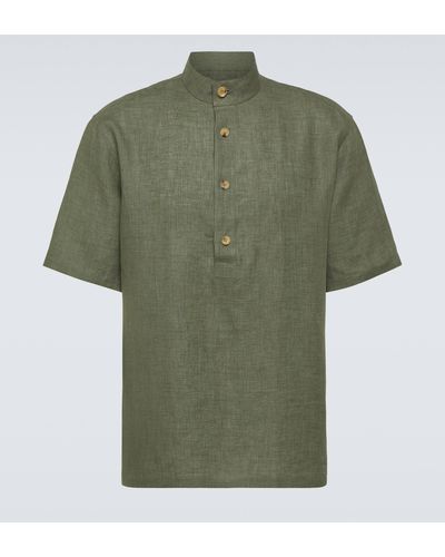 Loro Piana Hakusan Linen Shirt - Green