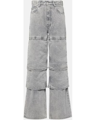 Y. Project Multi Cuff Straight Jeans - Grey