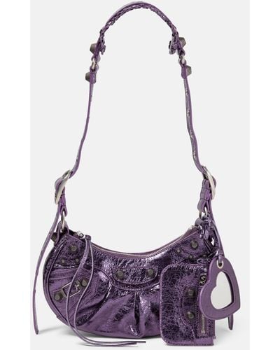 Balenciaga Le Cagole Xs Shoulder Bag - Purple