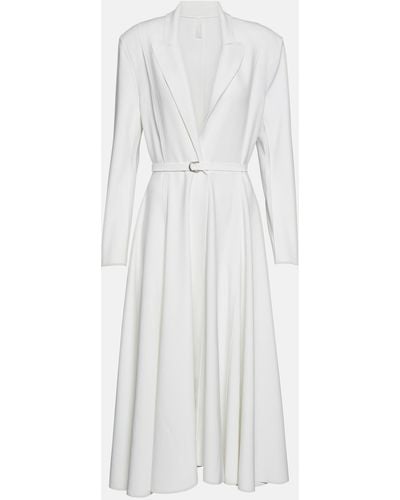 Norma Kamali Belted Midi Dress - White
