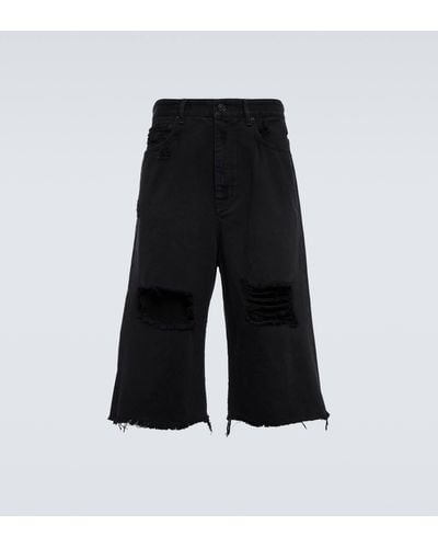 Balenciaga Denim Shorts - Black
