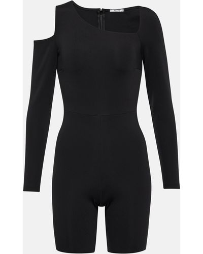 Wolford Warm Up Asymmetric Jumpsuit - Black