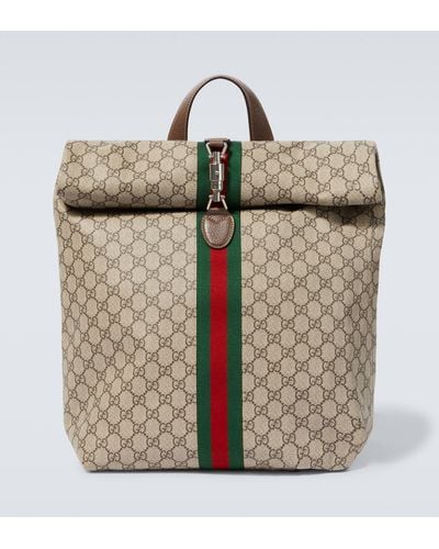 Gucci Jackie 1961 GG Canvas Backpack - Metallic
