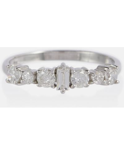 Ileana Makri Rivulet 18kt White Gold Ring With Diamonds - Metallic