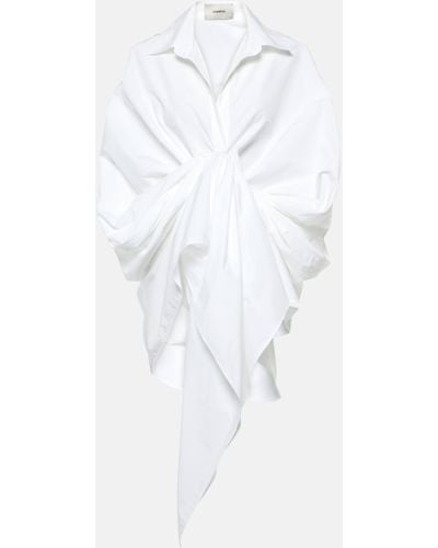 Coperni Wrap Cotton Shirt - White