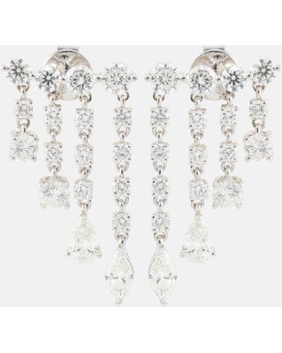 Anita Ko Small 18kt White Gold Drop Earrings With Diamonds