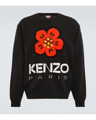 KENZO Pullover Boke Flower aus Baumwolle - Schwarz