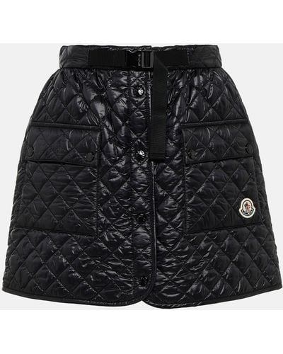 Moncler Quilted Miniskirt - Black