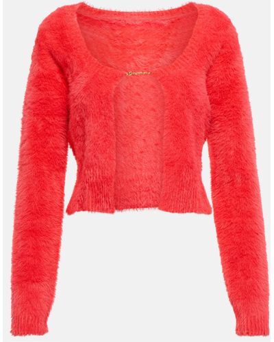 Jacquemus La Maille Neve Manches Longues Cardigan - Red