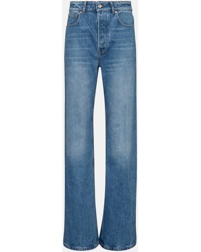 Rabanne High-rise Wide-leg Jeans - Blue