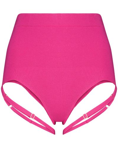 Jacquemus La Culotte Sierra Knit Briefs - Pink