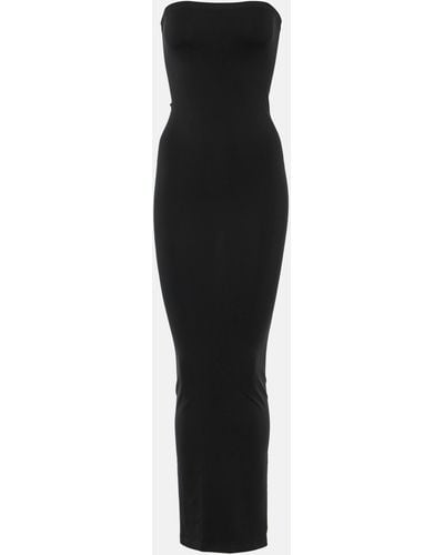 Wolford Fatal Strapless Jersey Maxi Dress - Black