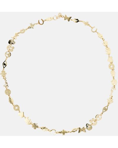 Sydney Evan Pure Tiny 14kt Gold Necklace - Metallic