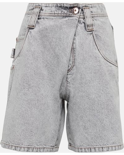 Brunello Cucinelli Denim Shorts - Grey