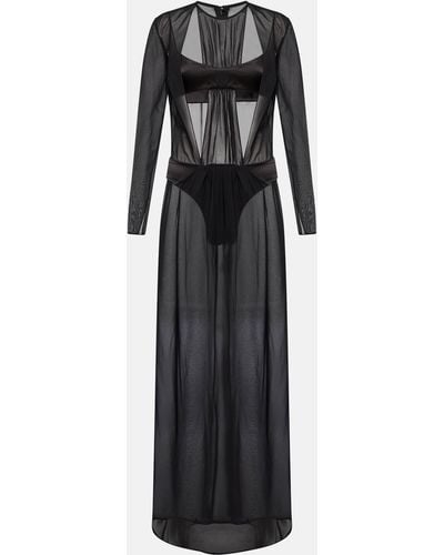 Christopher Esber Boudica Cutout Silk Maxi Dress - Black