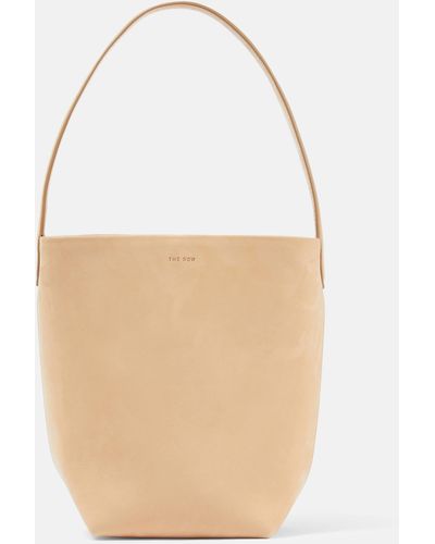 The Row Park N/s Small Leather Tote Bag - White