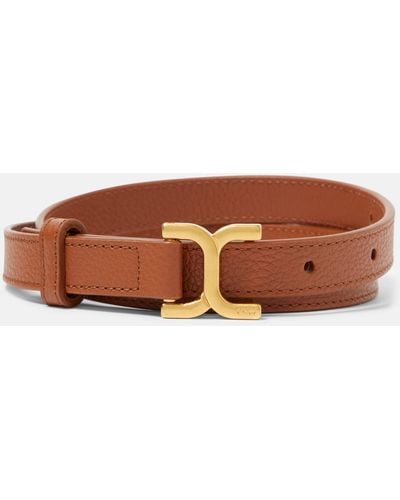 Chloé Marcie Leather Belt - Brown