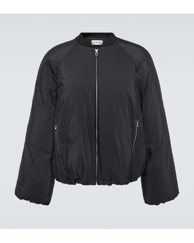 Loewe Cotton-blend Bomber Jacket - Black