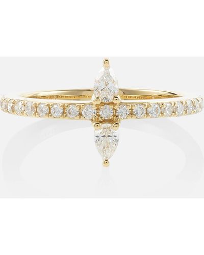 PERSÉE Hera 18kt Gold Ring With Diamonds - Natural