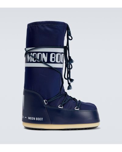 Moon Boot Icon Nylon Snow Boots - Blue