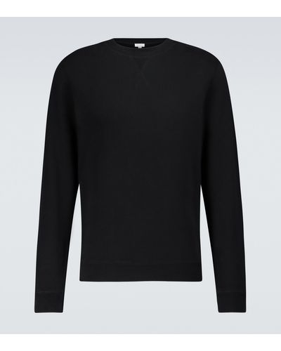 Sunspel Sweatshirt aus Loopback-Baumwolle - Schwarz