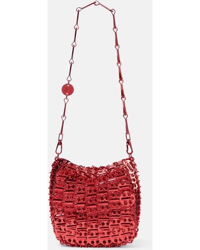 Rabanne 1969 Nano Embellished Shoulder Bag - Red