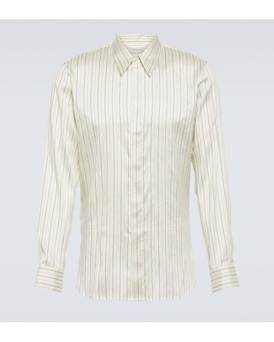 Dries Van Noten Silk And Cotton Shirt - White