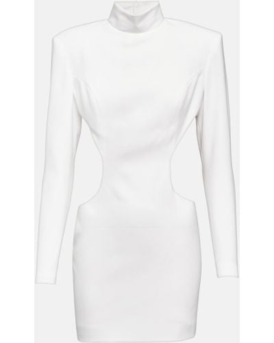 Monot Crepe Mini Dress - White
