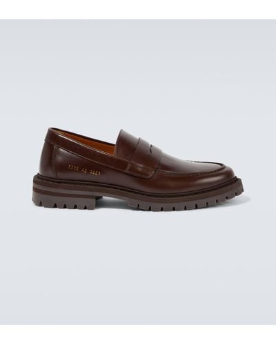 Common Projects Leather Penny Loafers - Brown