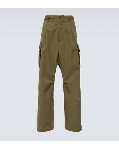 Moncler Cotton-blend Cargo Pants - Green