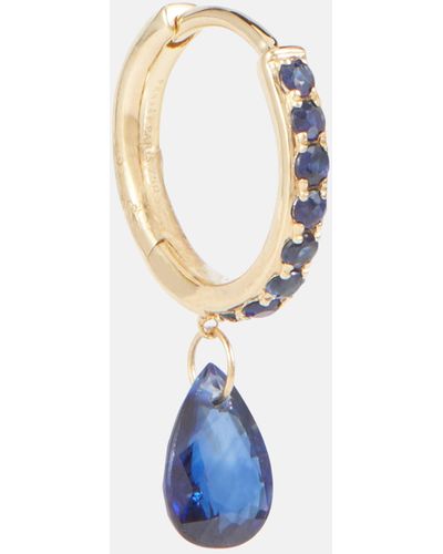 PERSÉE Persee 18kt Gold Single Earring With Sapphire And Topaz - Blue