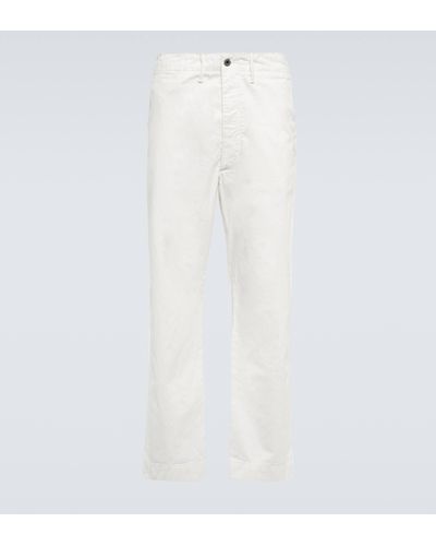 RRL Slim Cotton Pants - White