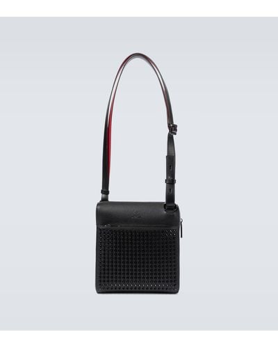 Christian Louboutin Black/black/bk Benech Medium Leather Messenger Bag
