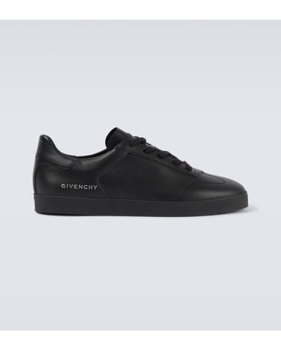 Givenchy Leather Town Low-top Sneakers - Black