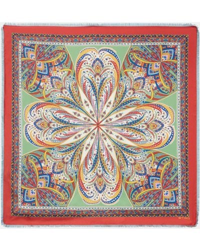 Etro Printed Silk Scarf - Multicolour